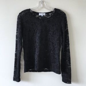 Anne Fontaine | Black Lace Top